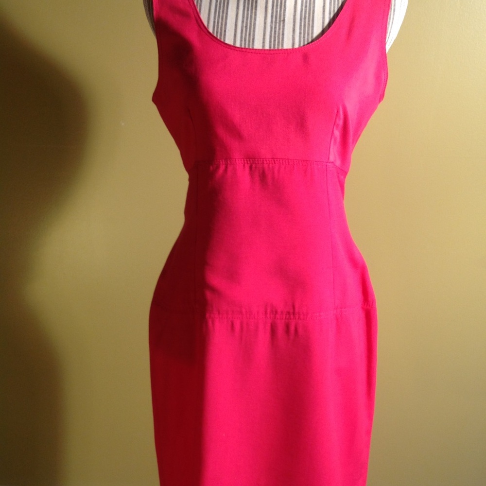 Hot pink dress